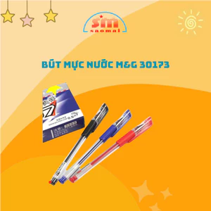Combo Bút Gel Xanh/ Tím/ Đỏ/ Đen, Bút Nước M&G 30173 - Q7 Ngòi 0.5mm