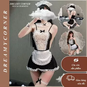 Đồ Bộ Hầu Gái Sexy Cosplay Người Hầu Gợi Cảm Cám Dỗ DN45 Đồ Ngủ Nữ Quyến Rũ Mặc Nhà Đáng Yêu
