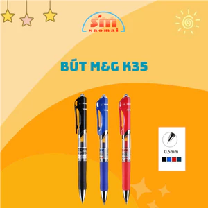 Bút nước M&G K35, Xanh - Đỏ - Đen - Văn Phòng Phẩm Sao Mai