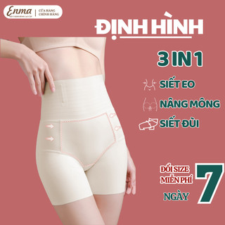 Quần gen bụng định hình ENMA mặc váy chất liệu đúc su thoáng khí nâng mông siết eo dáng đùi QS03