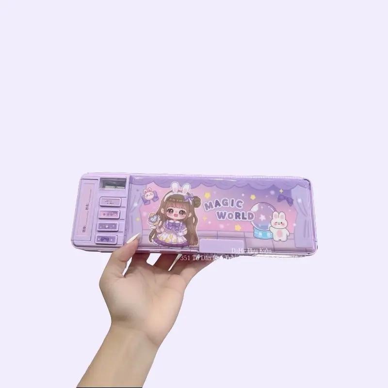 Hộp Bút In Họa Tiết Dễ Thương Sáng Tạo Cho Bé Có Mật Mã - Hộp Đựng Bút Họa Tiết In Nổi 3D Chống Thấm Nước Nhiều Mẫu Cute