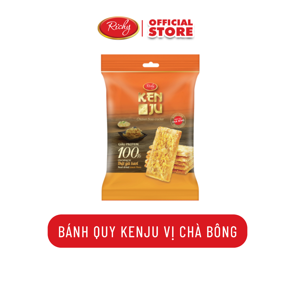 [QUÀ TẶNG KHÔNG BÁN ] Kenju chà bông Bánh quy ăn sáng Richy Kenju chà ...
