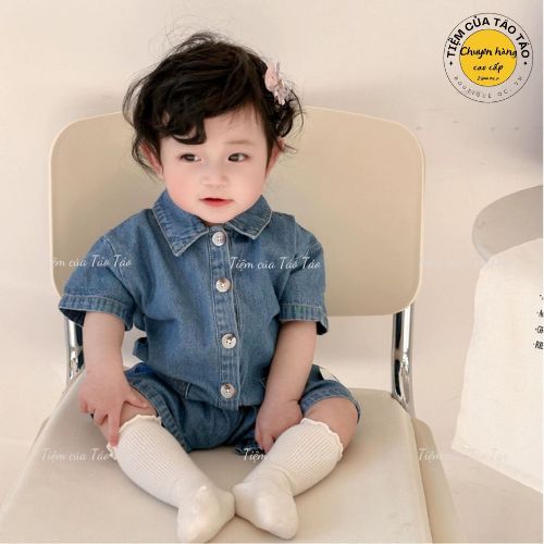(HÀNG CÓ SẴN)-QC- Body liền thân bò mềm quảng châu cover Hàn Quốc cho bé trai bé gái mặc đều xinh ạ từ 5-13kg