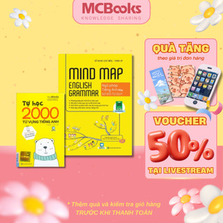 Sách Ngữ Pháp Tiếng Anh Bằng Sơ Đồ Tư Duy + Tự Học 2000 Từ Vựng Tiếng Anh - MCBooks Chính Hãng