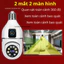 Camera YOOSEE Trong Nhà Chui Bóng Đèn 2 Mắt 12Mpx FULL HD xoay 360 độ - Bảo Hành 5 Năm