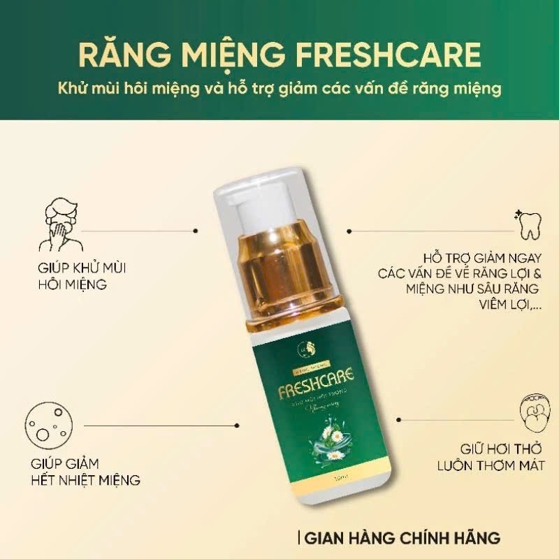 Ảnh Tinh Dầu Răng Miệng Freshcare Thảo Dược Giúp Làm Sạch Răng Miệng, Khử Mùi Hôi, Hơi Thở Thơm Tho Lọ 15ml 3