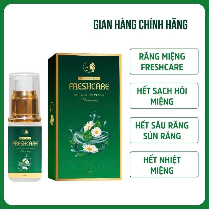 Ảnh Tinh Dầu Răng Miệng Freshcare Thảo Dược Giúp Làm Sạch Răng Miệng, Khử Mùi Hôi, Hơi Thở Thơm Tho Lọ 15ml 1