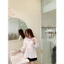Áo babydoll nữ đen trắng tay bồng nhẹ nhàng dễ thương freesize 65kg Basetee