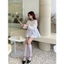 Áo babydoll nữ đen trắng tay bồng nhẹ nhàng dễ thương freesize 65kg Basetee