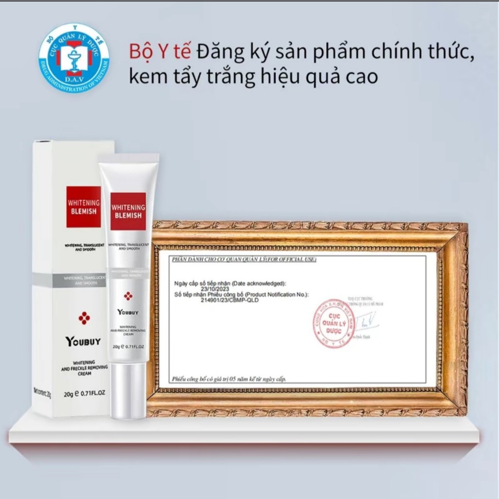 Liệu Trình Kem Nám Tàn Nhang Whitening Trắng Da Mờ Nám Tàn Nhang Đồi Mồi Phục Hồi Da Chống Lão hoá