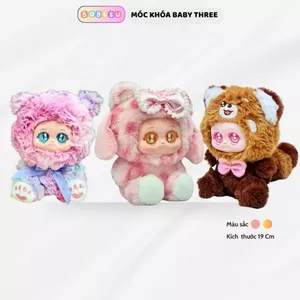 Gấu bông mặt nhựa hình kuromo melody gấu có thể làm móc khóa gấu bông tiện lợi kích thước 25Cm