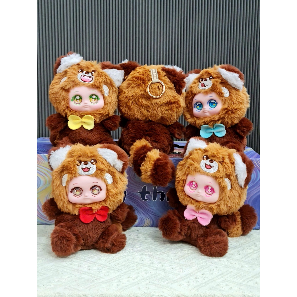 Gấu bông mặt nhựa hình kuromo melody gấu có thể làm móc khóa gấu bông tiện lợi kích thước 25Cm