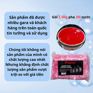 Dưỡng lốp ô tô - Bóng lốp ô tô xe máy dạng bột - Bột pha dung dịch dưỡng lốp F1 chính hãng 2,6kg