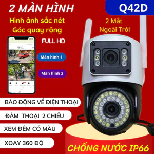 Camera Wifi Yoosee BH 5NAM 2Mắt Ngoài Trời Q42D 16Mpx -Hình Ảnh Sắc Nét Góc Quan Sát Rộng-Chip 2026