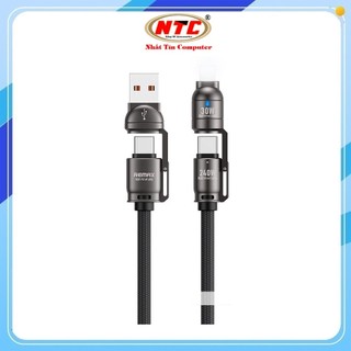 Cáp sạc đa năng 4in1 Remax C1 Công suất 240W dài 1.2M (Đen)