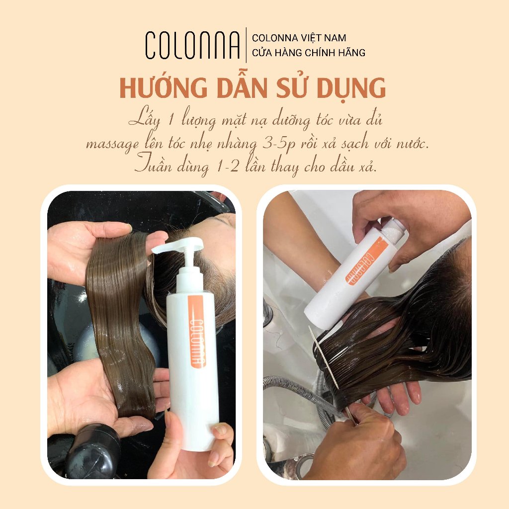 Chăm sóc phục hồi tóc - Mặt nạ tóc dưỡng tóc ngọc trai Colonna