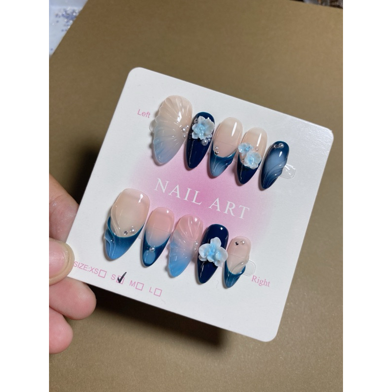 371. nailbox hè xanh hoa hồ điệp