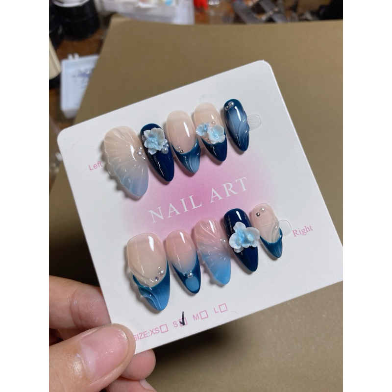 371. nailbox hè xanh hoa hồ điệp