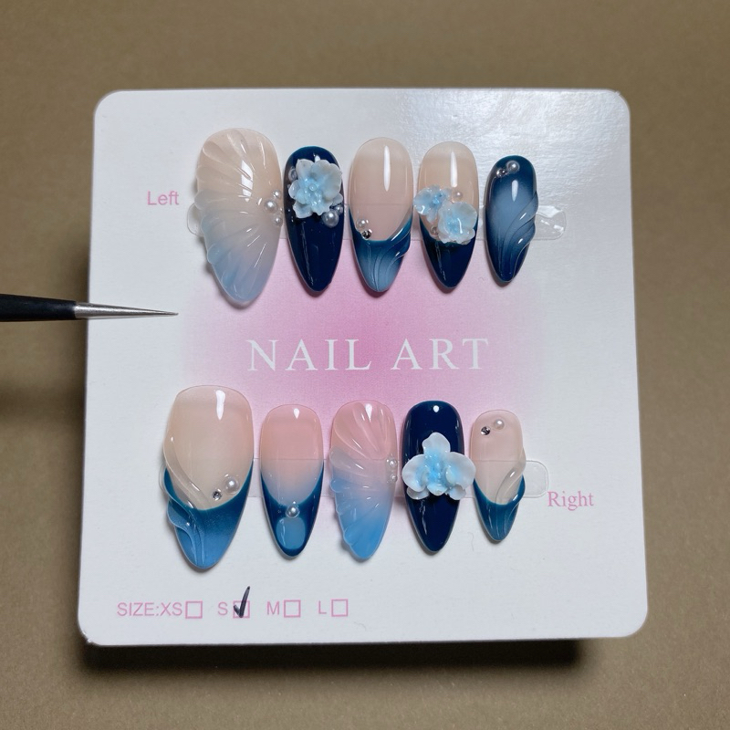 371. nailbox hè xanh hoa hồ điệp