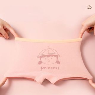 COMBO 4 Quần lót đùi bé gái cao cấp chất cotton co giãn tốt họa tiết xinh xắn đáng yêu L8001 DEVARI