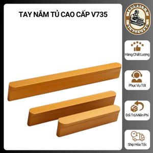 Tay Nắm Ngăn Kéo Tủ Vàng Đồng Cao Cấp Sang Trọng Thẩm Mỹ [Thomoc5.0]