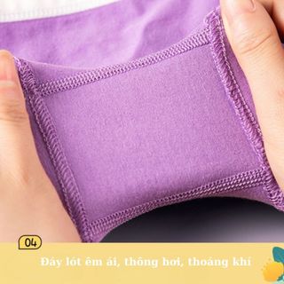 SET 4 Quần chip đùi bé gái co giãn thấm hút mô hôi họa tiết hoạt hình xinh xắn đáng yêu L8029 DEVARI