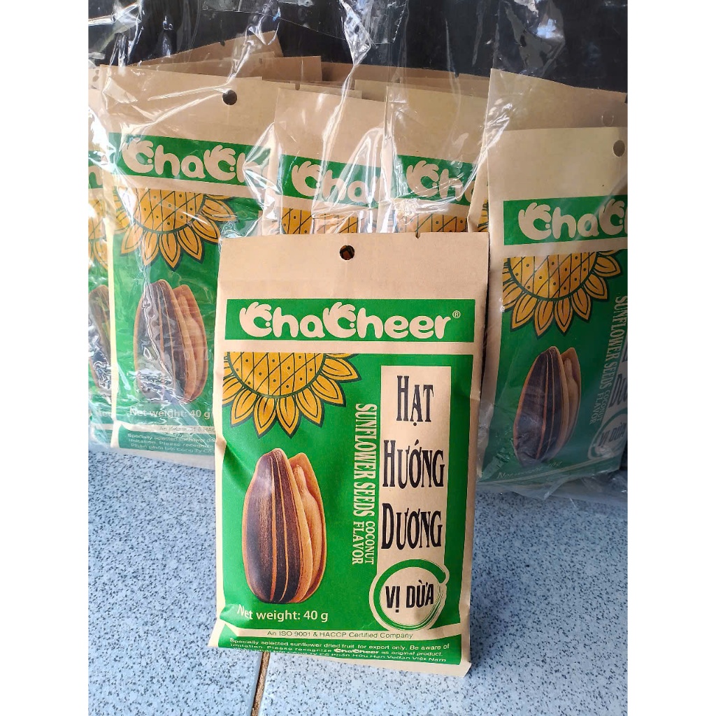 20 gói Hạt hướng dương CHACHEER vị dừa gói 40g | Shopee Việt Nam