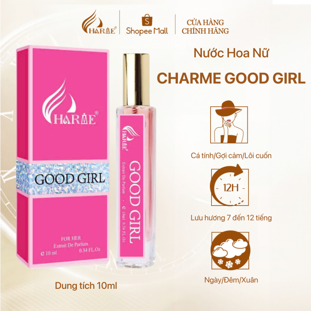 Ảnh Nước Hoa CHARME Chính Hãng 10ml Nam Nữ Lưu Hương Lâu 1