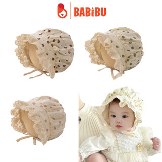 Mũ bèo tiểu thư họa tiết ren cho bé gái