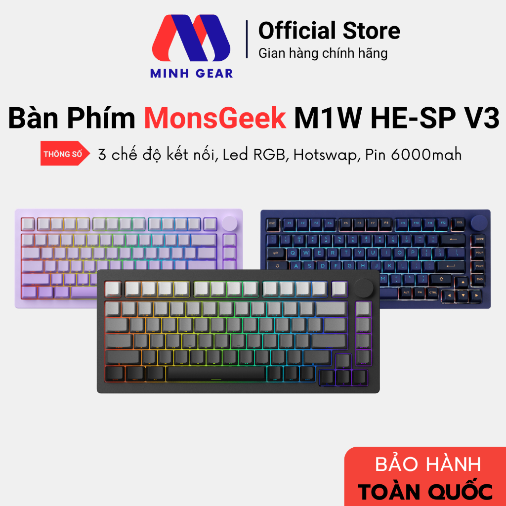 Bàn phím cơ MonsGeek M1W HE-SP V3 (Magnetic Switches / Rapid Trigger ...