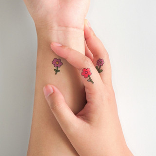 Set 4 Hình Xăm Dán Tạm Thời Chống Nước Dính Dính