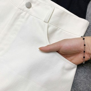 Chân váy chữ A Bigsize nữ chất vải Kaki dày dặn có lót quần khóa kéo có túi dáng ôm lưng cao tôn vòng eo CV11