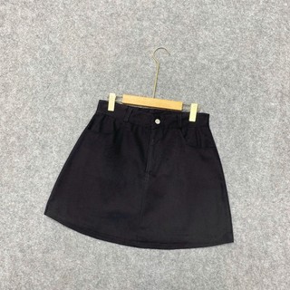 Chân váy chữ A Bigsize nữ chất vải Kaki dày dặn có lót quần khóa kéo có túi dáng ôm lưng cao tôn vòng eo CV11