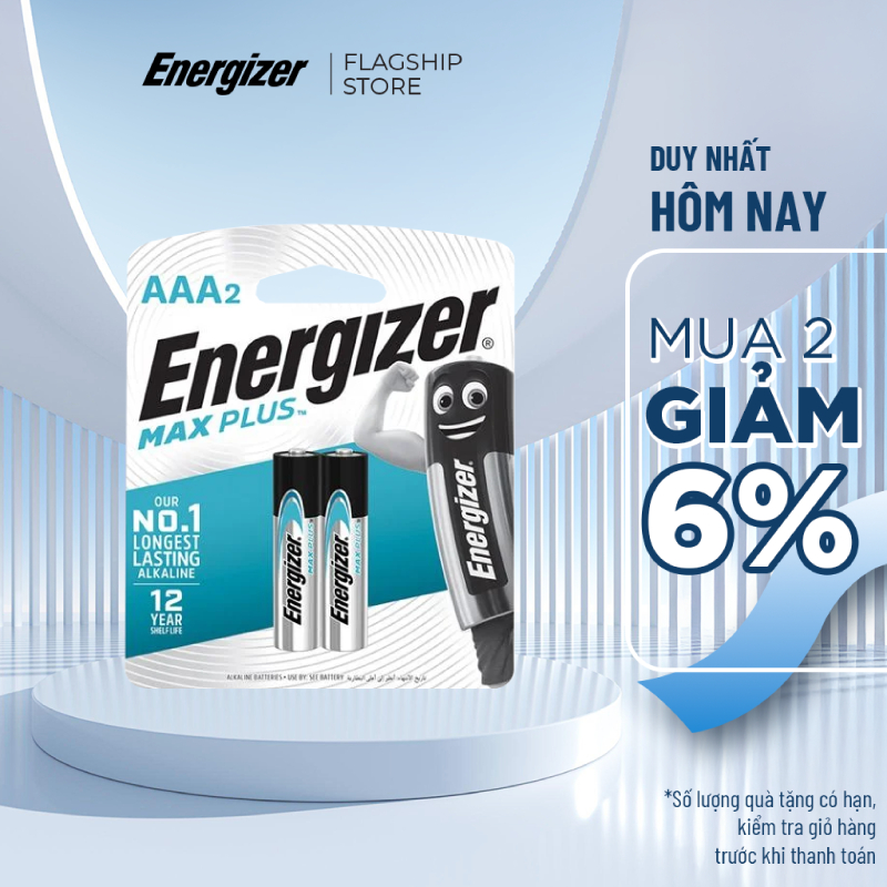Pin AAA Energizer Max Plus EP92 BP2 - Vỉ 2 Viên | Shopee Việt Nam