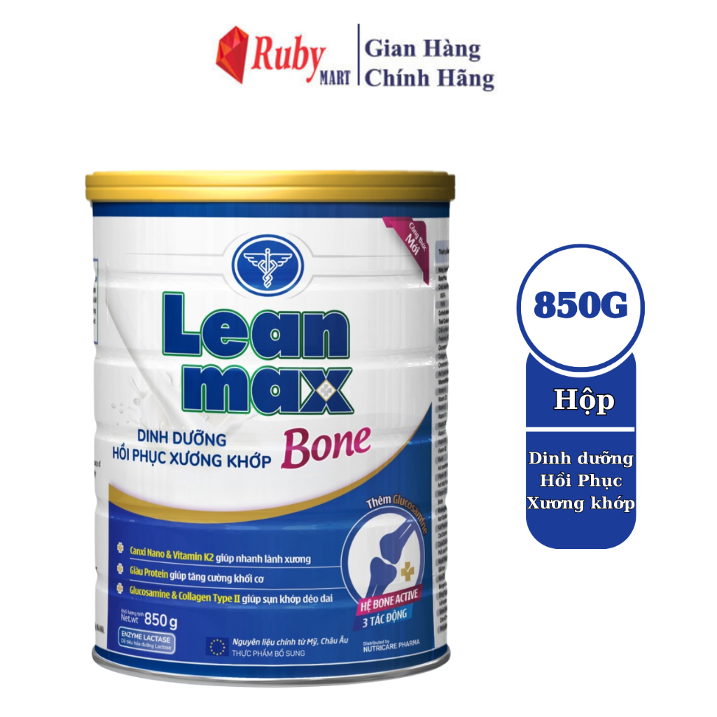 Sữa Bột LeanMax Bone 850G - Dinh dưỡng cho bệnh Loãng Xương | Shopee ...