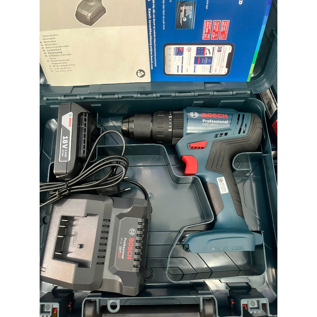 Máy Khoan Động Lực Dùng Pin 18V Bosch GSB 183 LI