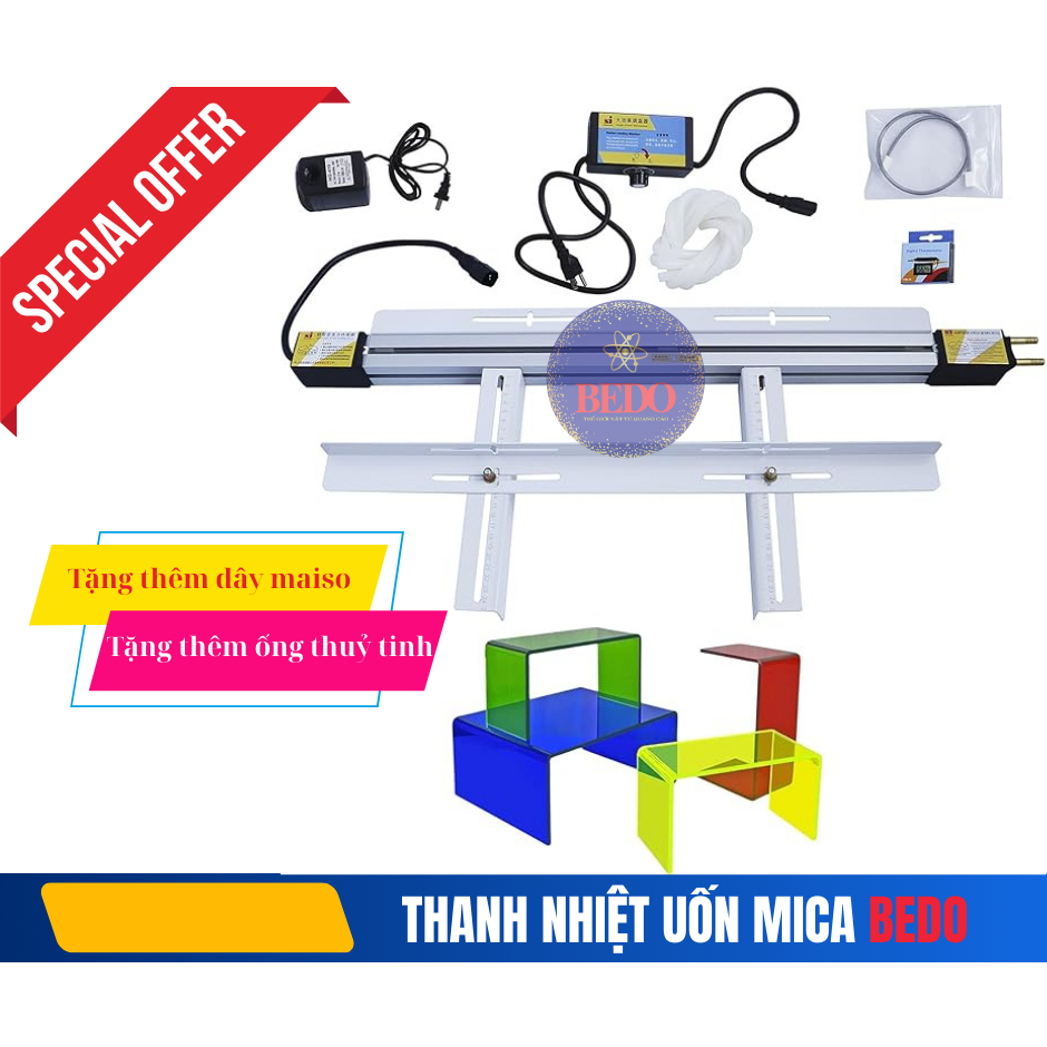 Thanh Nhiệt Uốn Mica BEDO Hợp Kim Nhôm 65-125cm Uốn Mica 10mm Gia Nhiệt Nhanh Bền Chắc