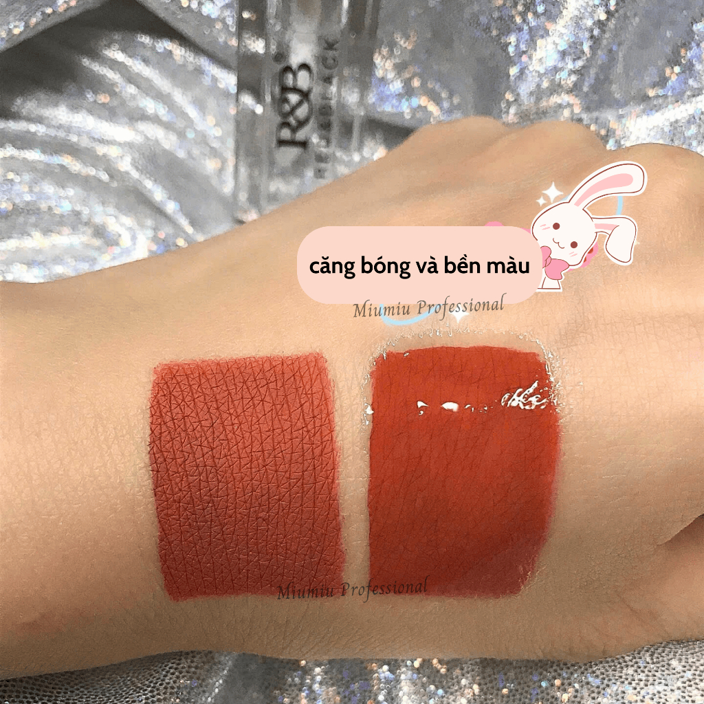 Son bóng Red&Black dưỡng ẩm và căng bóng môi bền màu lâu trôi dùng cho makeup chuyên nghiệp