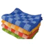 Khăn mặt bông giá rẻ 28x44cm 100% sợi cotton mềm đẹp, khăn kẻ sọc ô vuông nhiều màu