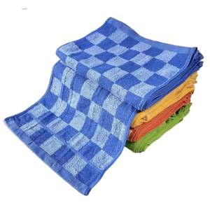 Khăn mặt bông giá rẻ 28x44cm 100% sợi cotton mềm đẹp, khăn kẻ sọc ô vuông nhiều màu