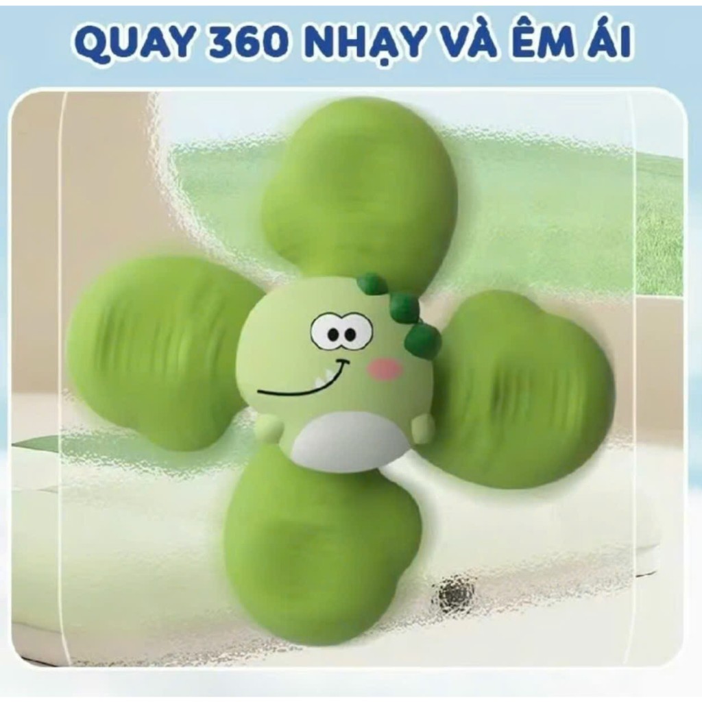Đồ chơi con quay Spinner SET 3 Chong Chóng Spinner Hoạt Hình Con Vật Ngỗ Nghĩnh Cho Bé