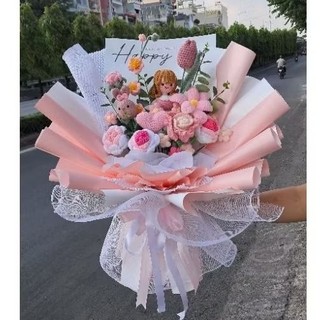 Bó hoa len handmake quà tặng 8/3 [Tp HCM]