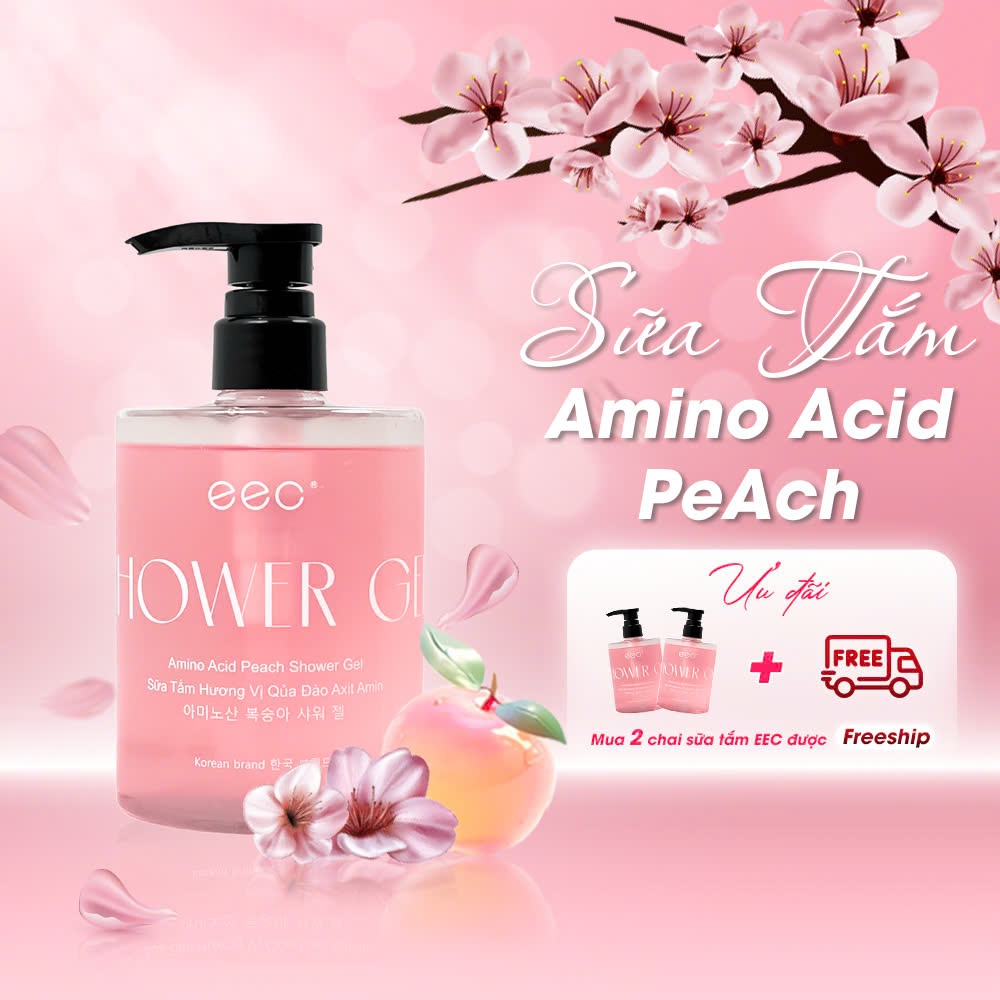 Sữa Tắm Đào Amino Acid Tạo Bọt Dịu Nhẹ - Hình Ảnh Thực Tế