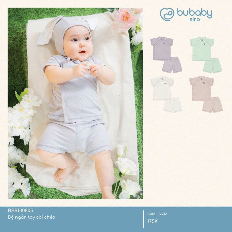 [BUBABY] bộ ngắn tay sơ sinh cho bé trai bé gái hãng bubaby | Shopee ...