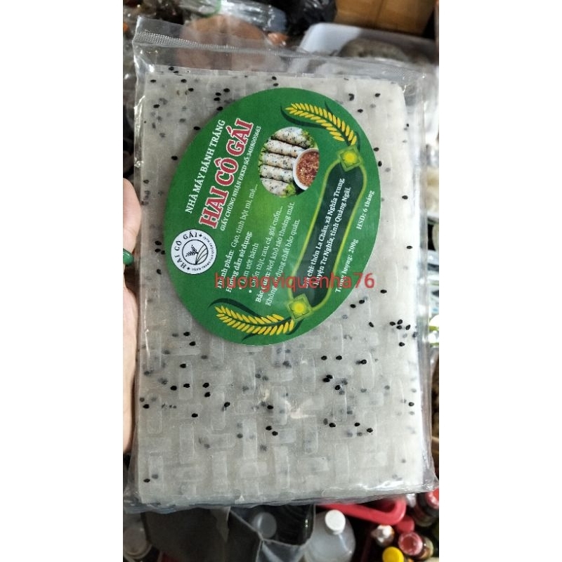 Bánh Tráng Mè Đen 200g Dùng Cuốn Chả Giò, Gói Thịt Cuốn
