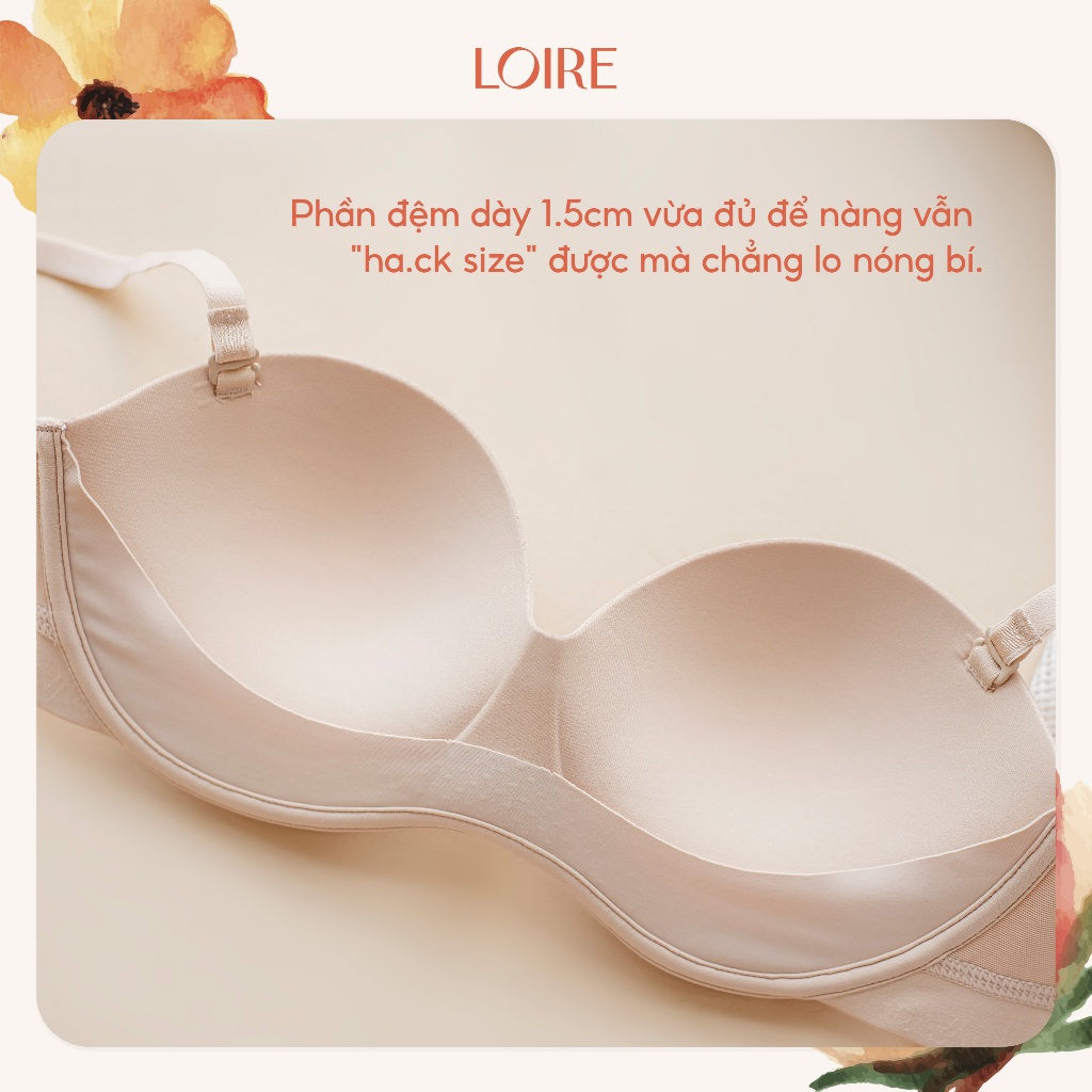 Áo Lót Cup Ngang Đệm Vừa Gom Và Nâng Ngực Loirechic BRNC184
