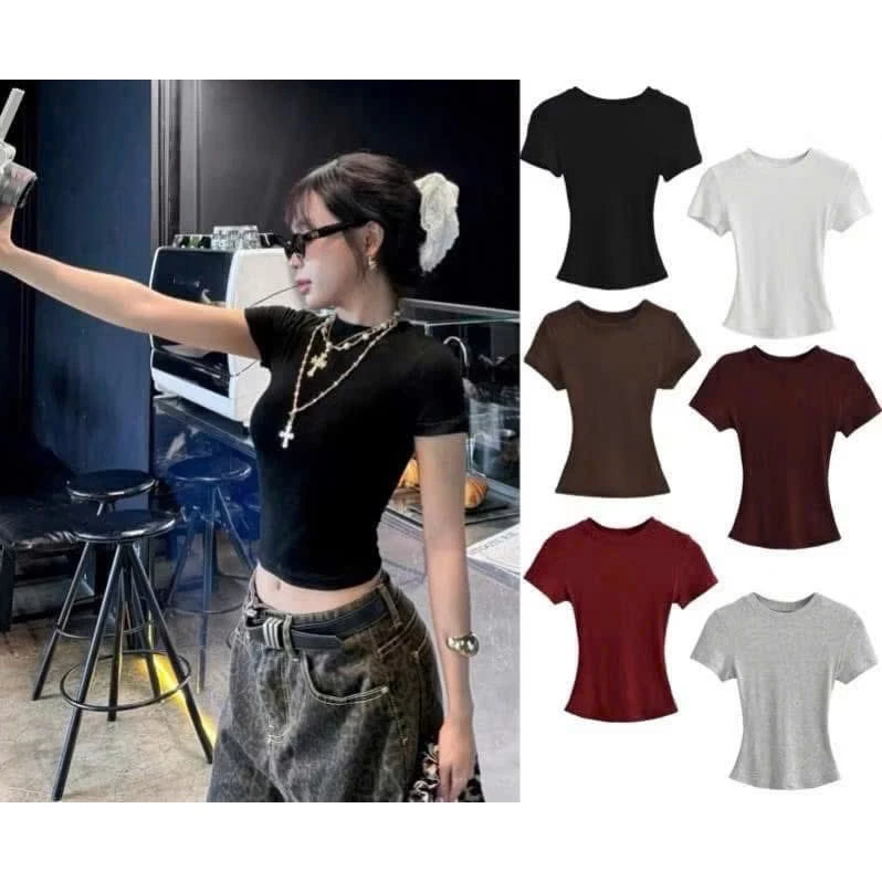 Áo thun Baby Tee DANEJI Siêu Ôm body, thun tăm lạnh chất co dãn Kenco.ctothing Sài gòn