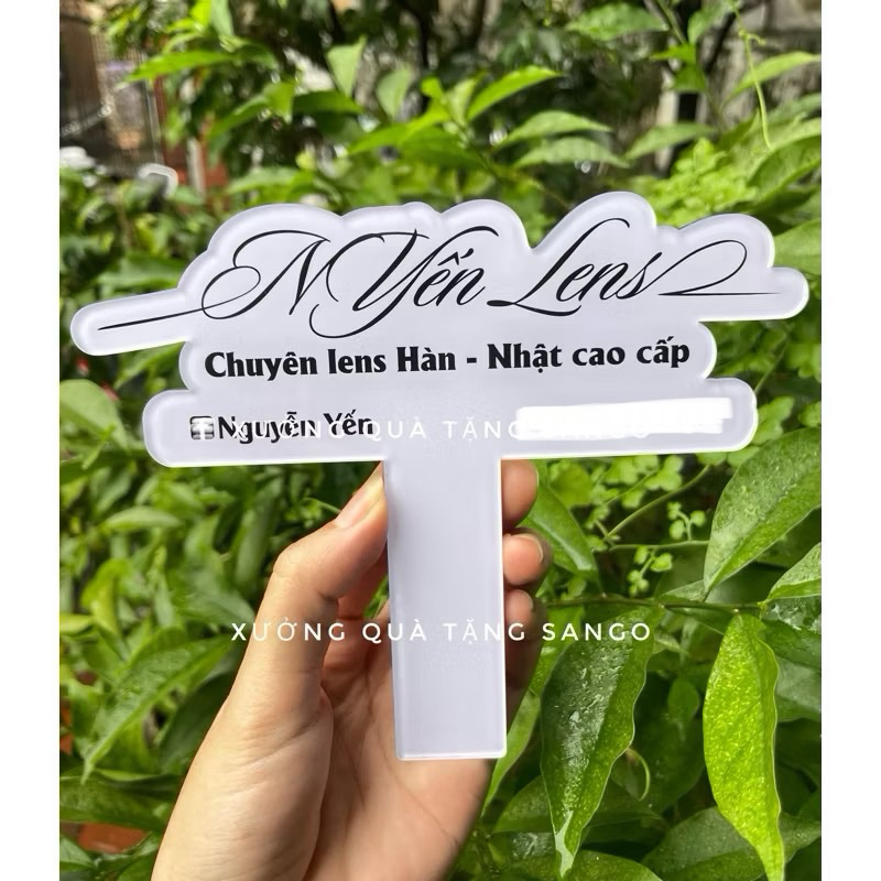 Bảng mica chụp ảnh in theo yêu cầu thiết kế miễn phí size mini  - Xưởng quà tặng Sango
