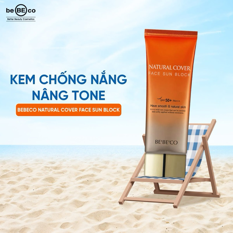 Kem chống nắng nâng tông phổ rộng,kiềm dầu,chống lão hoá,không bí da ...