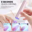 Đèn hơ móng mini 1 ngón tích điện, Máy hơ gel nail 1 bóng